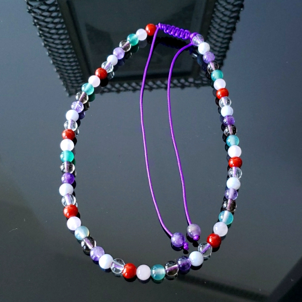 Precious Stones Adjustable Necklace NWOT